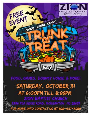 Trunk or Treat Zion Trunk or Treat Zion